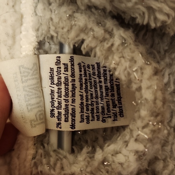 PINK Grey and Black Robe, Sparkles Throughout, Size M/L, Preloved - Picture 4 of 5